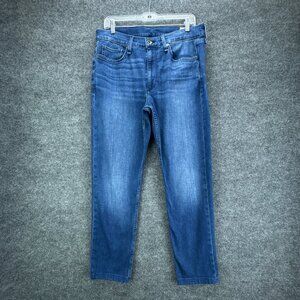 Rag and Bone Fit 2 Slim Jeans Mens 34x32 Altered Inseam 28.5 Blue Throop Denim